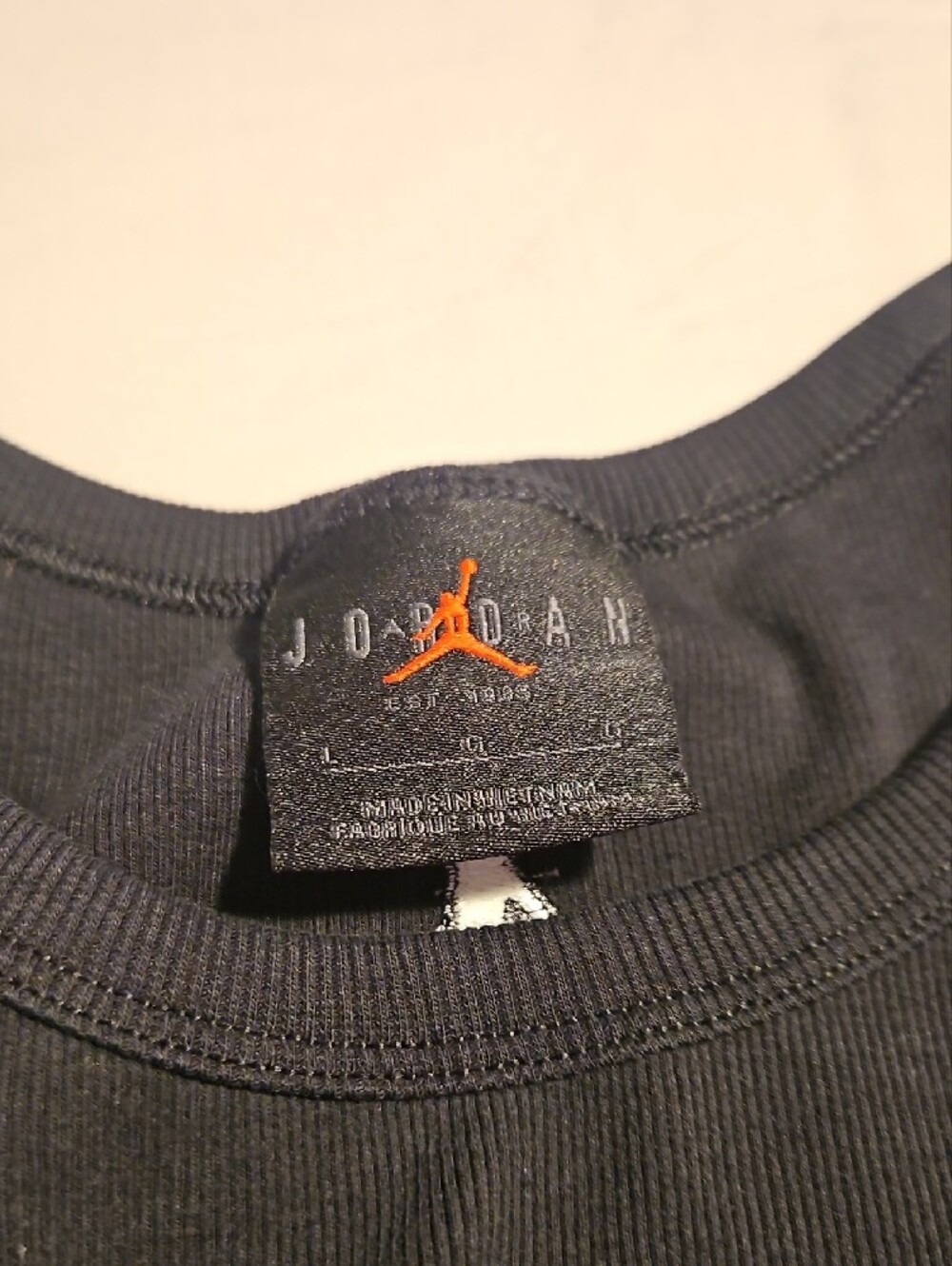 Jordan Women's Black Cropped Tank Top - Picture 6 of 6